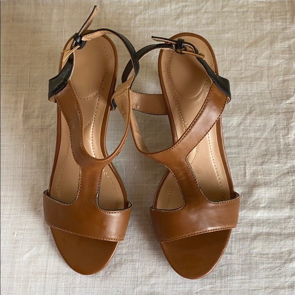 Strappy Two-Toned Heels - Size 6 - Picture 6 of 9